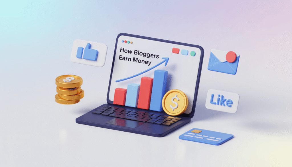 How Bloggers Earn Money: A Step-by-Step Guide to Making Your First $100 (With Real Examples)